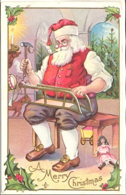 Santa Claus in his Workshop